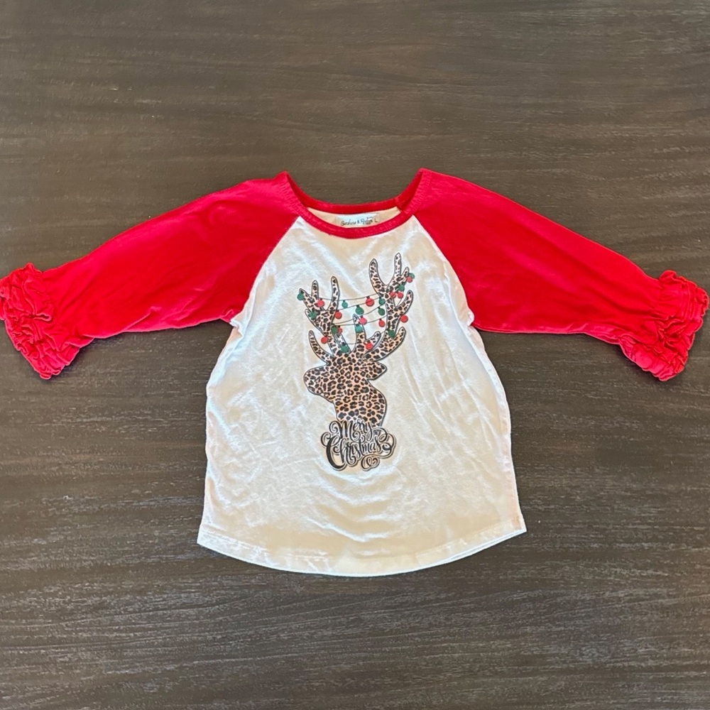 Sunshine & Rodeos Girls Large 3/4 Sleeve Shirt